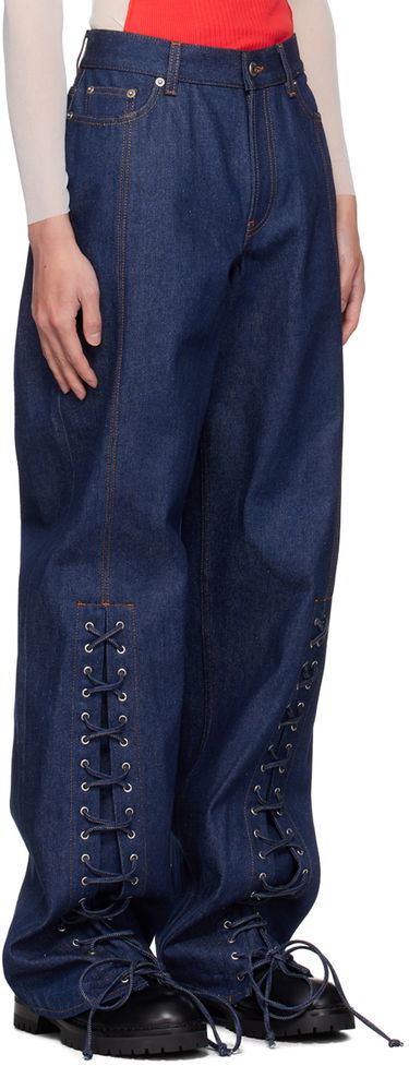 Jeans Jean Paul Gaultier Jean Paul Gaultier Lacing Detail Jeans Blå | 24/30-F-PA151P-D015-55, 1