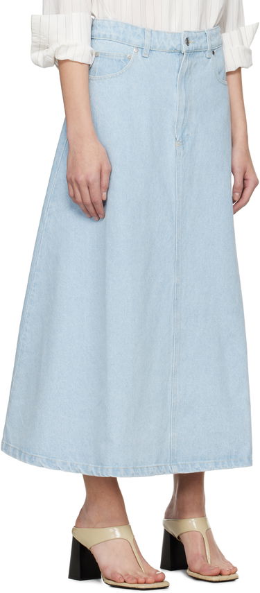 Nederdel Nanushka Nanushka Cintia Denim Midi Skirt Blå | NW25SSSK24152, 1