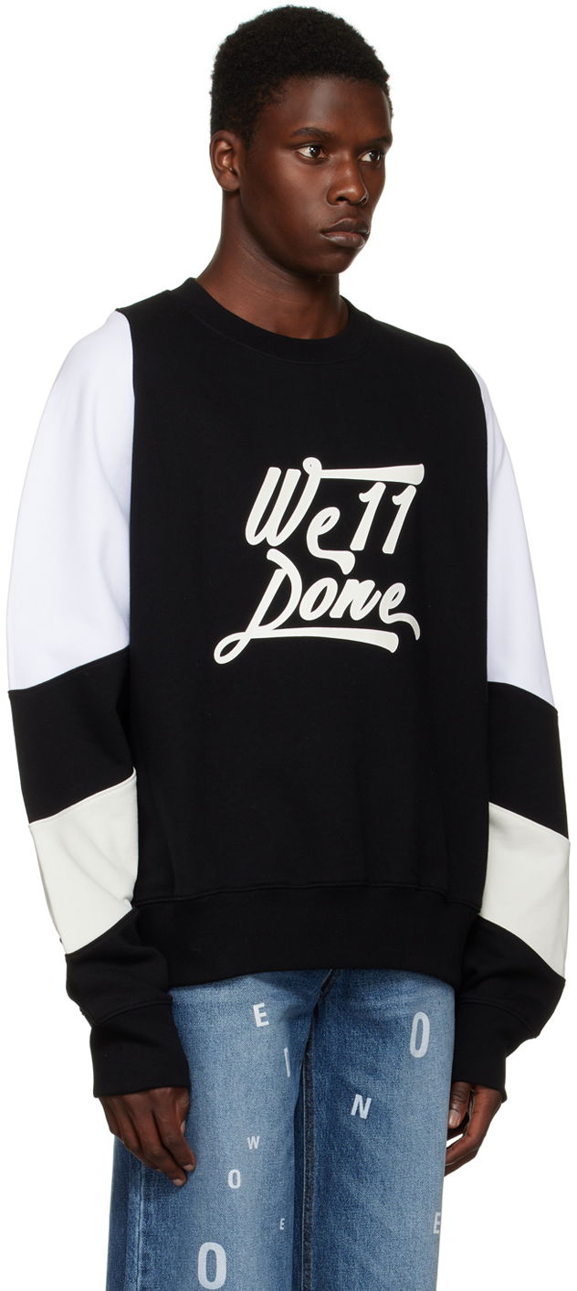 Sweatshirt We11done We11done Printed Sweatshirt Sort | WD-TS3-22-740-U-BK, 1