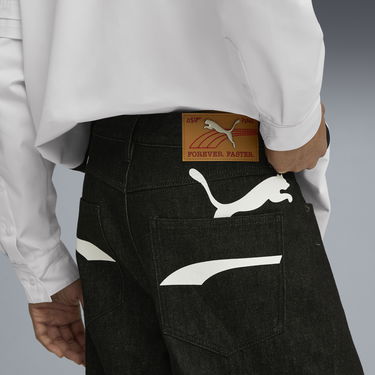 Jeans Puma A$AP ROCKY Wide Leg Printed Denim Pants Sort | 633396_01, 1