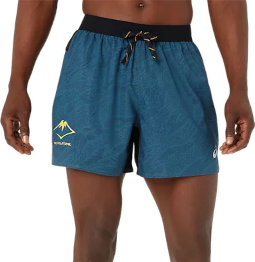 Shorts Asics FUJITRAIL ALL OVER PRINT 5IN SHORT Mørkeblå | 2011c988-400