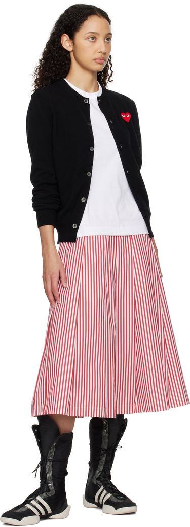 Sweater Comme des Garçons COMME des GARÇONS PLAY Heart Cardigan Sort | AX-N007-051, 3