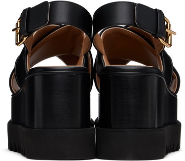 Tøj Stella McCartney Stella McCartney Elyse Platform Heeled Sandals Sort | 810527KP027, 1
