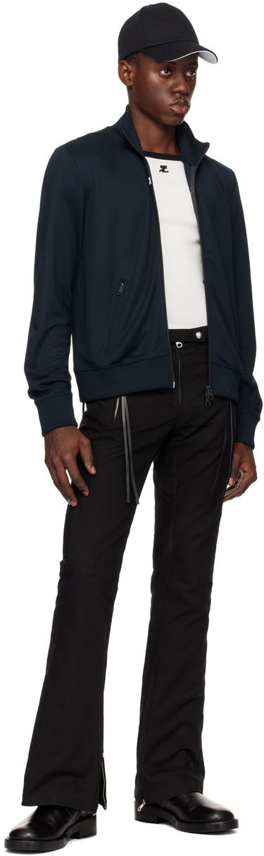 Vindjakke Courrèges Zip Track Jacket Mørkeblå | 124JVE011JS0091, 3