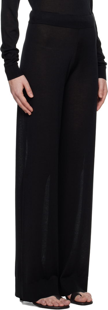 Bukser TOTEME TOTEME Wide Knit Trousers Sort | 252-WRB0258-YA0151, 1