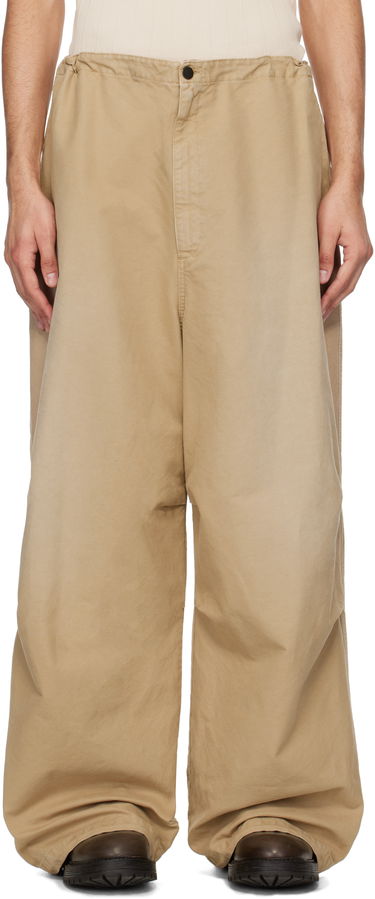 Bukser HED MAYNER Hed Mayner Drawstring Trousers Beige | HMMA30022A-HA193, 0