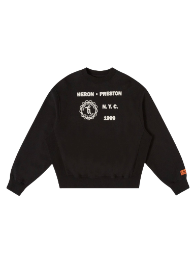 Sweatshirt HERON PRESTON Medieval Heron Crew Sort | HMBA020F22JER0051001
