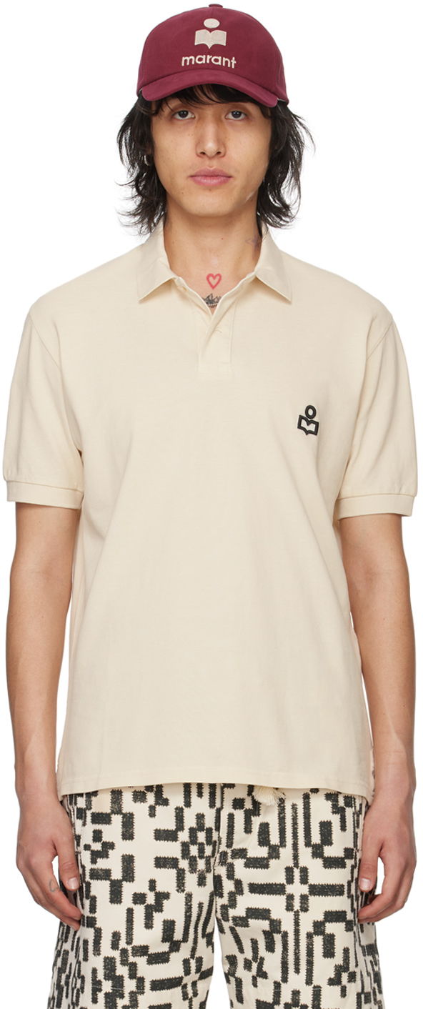 Polo skjorte ISABEL MARANT Afko Polo Beige | 24PPL0003HA-B1N11H, 0