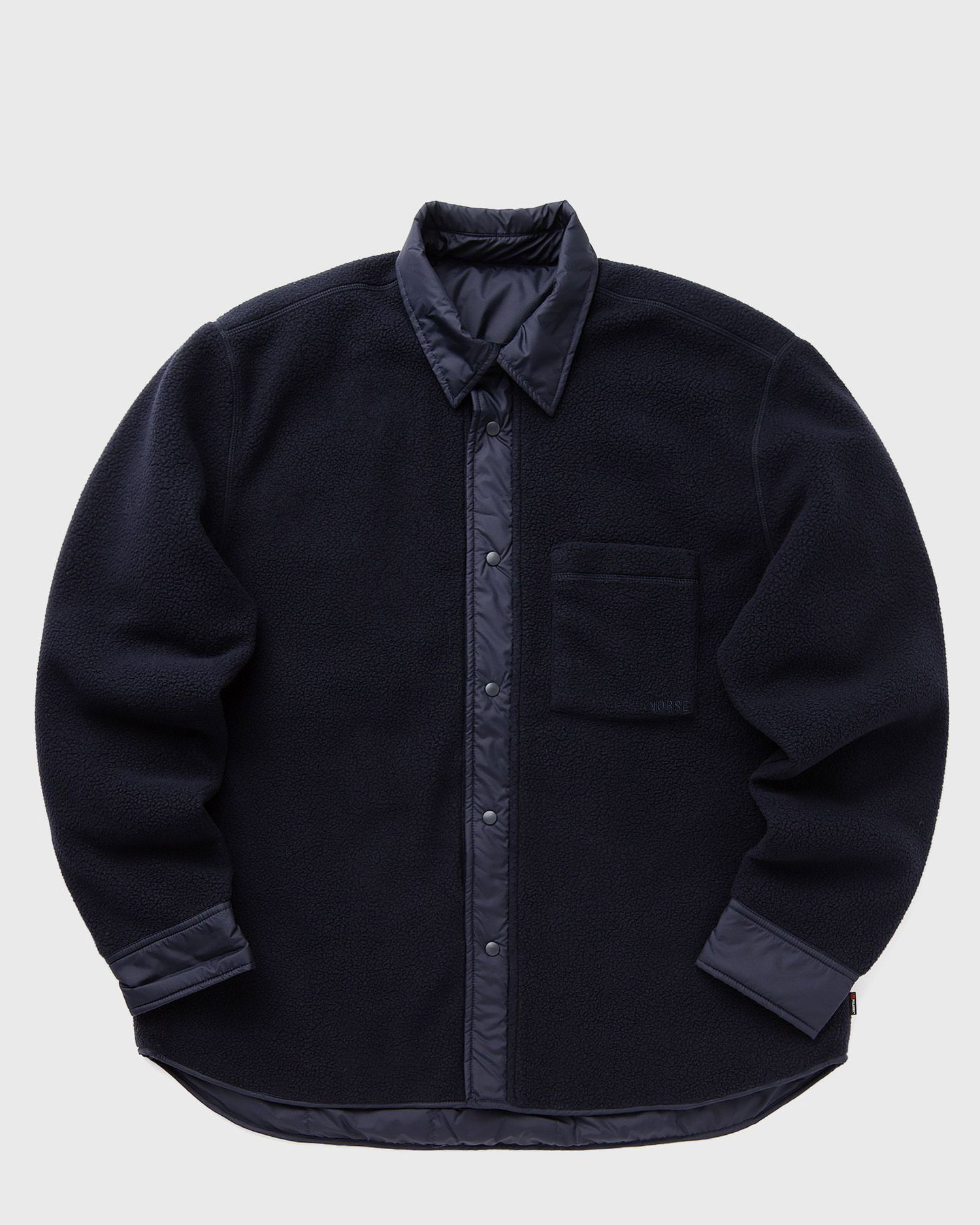 Skjorte NORSE PROJECTS Ulrik Reversible Fleece Overshirt Sort | N50-0250-7004, 0