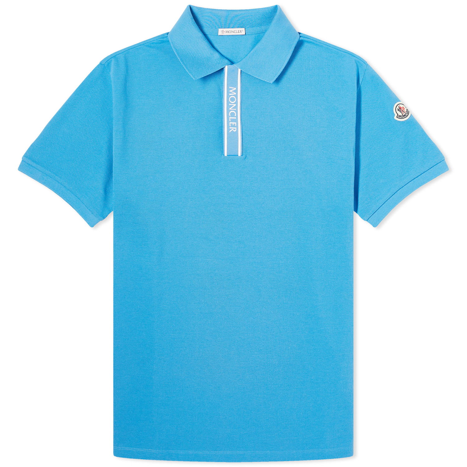 Polo skjorte Moncler Piquet Polo Teee Blå | 8A000-02-89A16-72I, 0