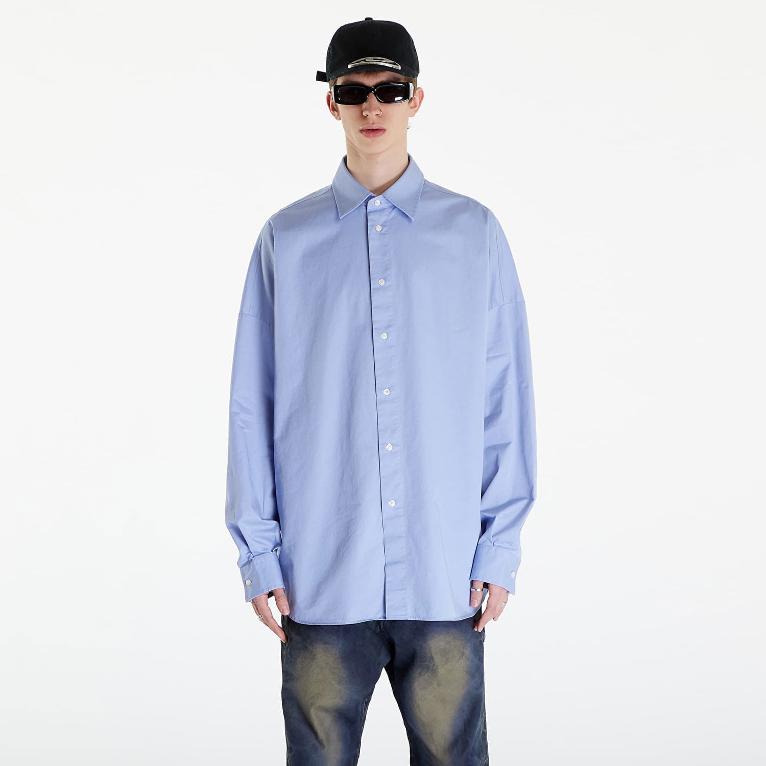 Skjorte Diesel S-Limo-Logo Shirt Blue Blå | A08497_0AIAU Blue, 0