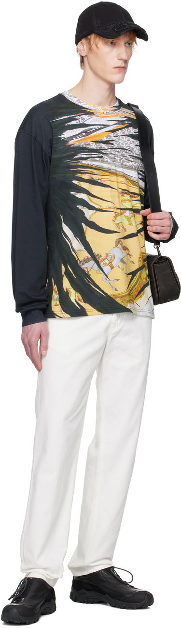 T-shirt Diesel Diesel Carousel Graphic Long Sleeve T-Shirt Sort | A19652-0PJBL-9XXA, 3