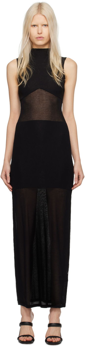 Kjole Ksubi Tonik Milano Maxi Dress Sort | WPS24DR004, 0