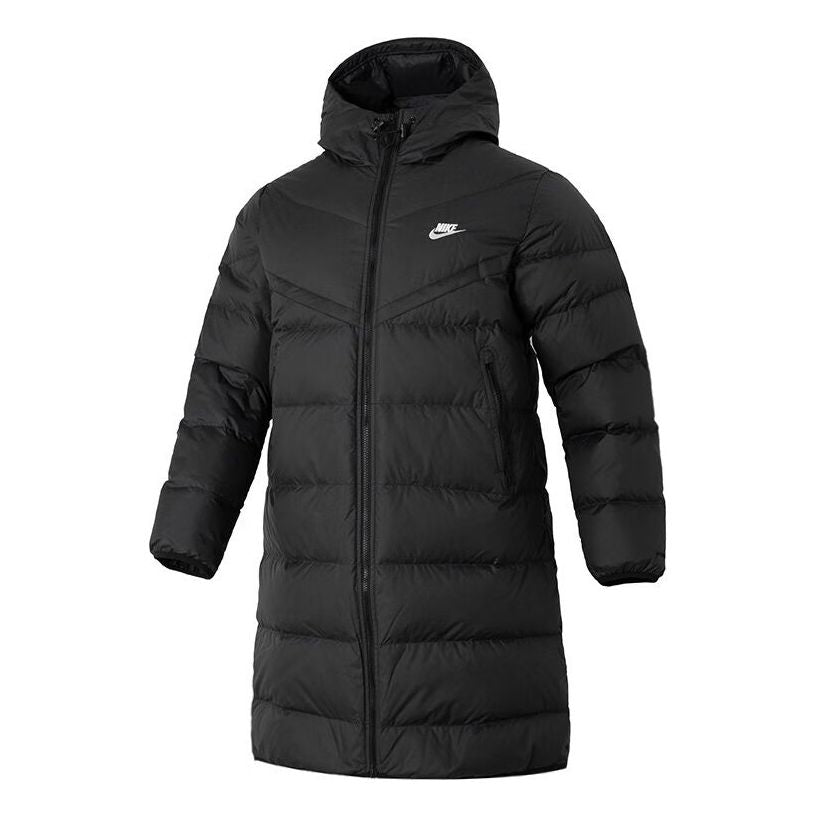 Puffer jakke Nike Long Down Parka Sort | FB8180-010