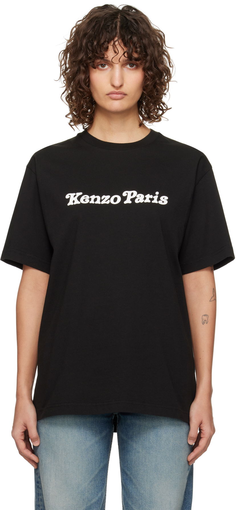 T-shirt KENZO VERDY Edition Oversized T-Shirt Sort | FF58TS4814SG