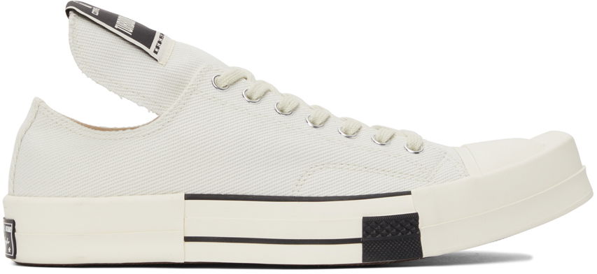 Sneakers og sko Rick Owens Rick Owens DRKSHDW TurboDrk Chuck 70 Low Hvid | DC02AX766 CTDR1, 0