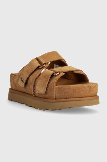 Sneakers og sko UGG Goldenstar Hi Suede Platform Slides Brun | 1155458-CHE, 1