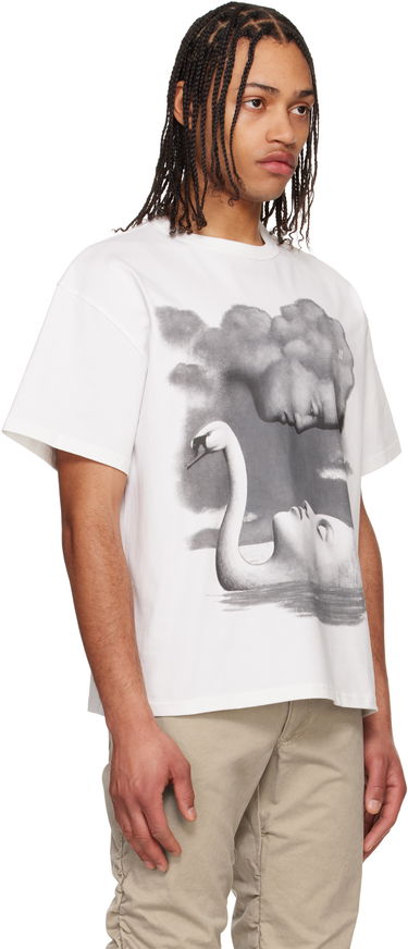 T-shirt MISBHV MISBHV La Donna Del Lago Graphic T-Shirt Hvid | 250M108, 1