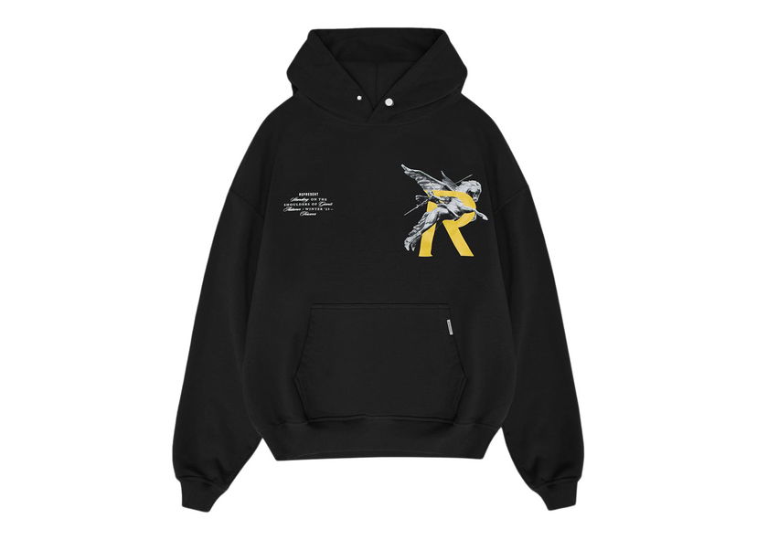 Sweatshirt Represent Clo Represent Giants Hoodie Jet Black Sort | MH4021-01