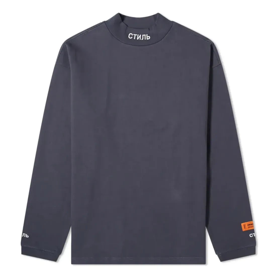 Sweater HERON PRESTON Heron Preston Long Sleeve Turtleneck T-Shirt Blå | HMAB017F20JER0014501, 0