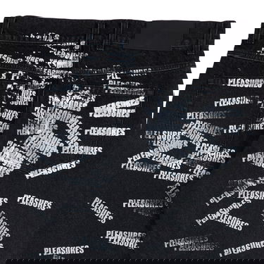 Jeans Pleasures Plop 5 Pocket Denim Washed Black Sort | P23SP040-BLACK, 6