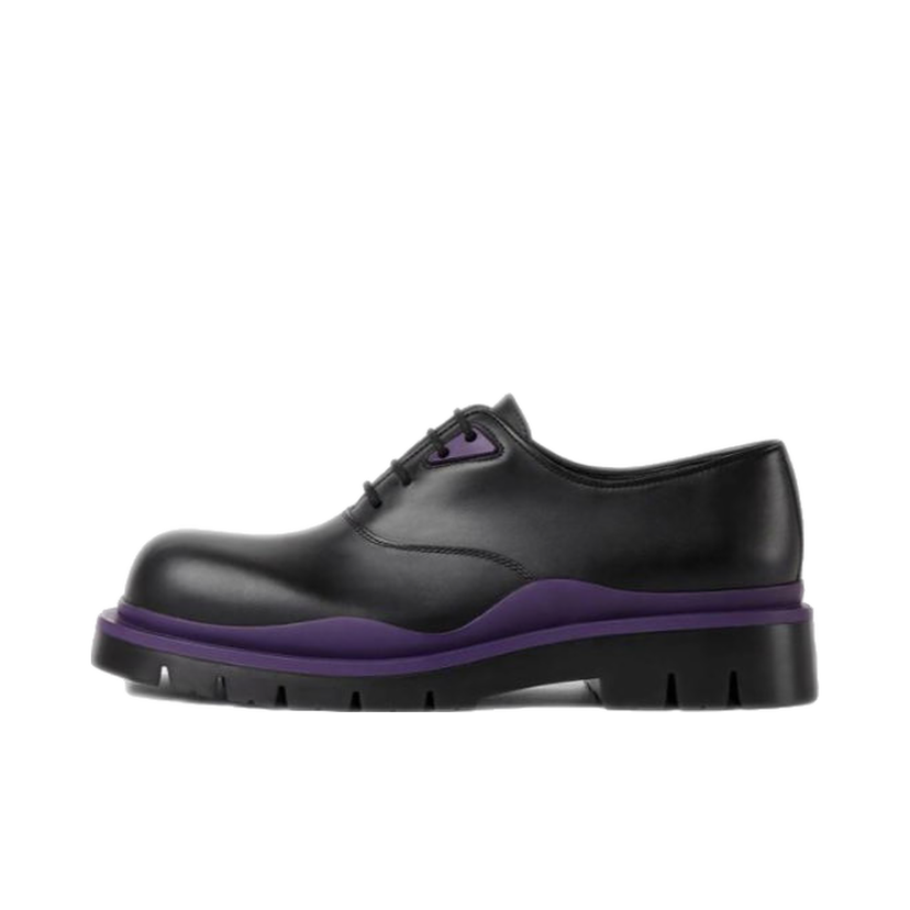 Sneakers og sko Bottega Veneta Tire Lace Up Leather Shoe Sort | 667073VBS501395
