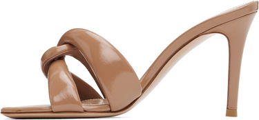 Sneakers og sko Gianvito Rossi Amour Twisted Strap Heeled Sandals Beige | G10012-85RIC-NUI, 2