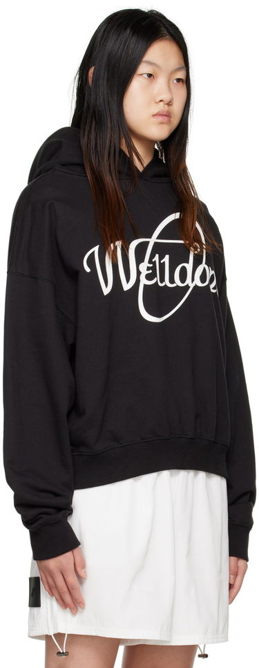 Sweatshirt We11done We11done Circle Logo Hoodie Sort | WD-TH3-22-813-U-BK, 1