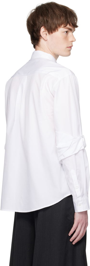 Skjorte Simone Rocha Simone Rocha Bow Sleeve Classic Shirt Hvid | 5382 1025, 2