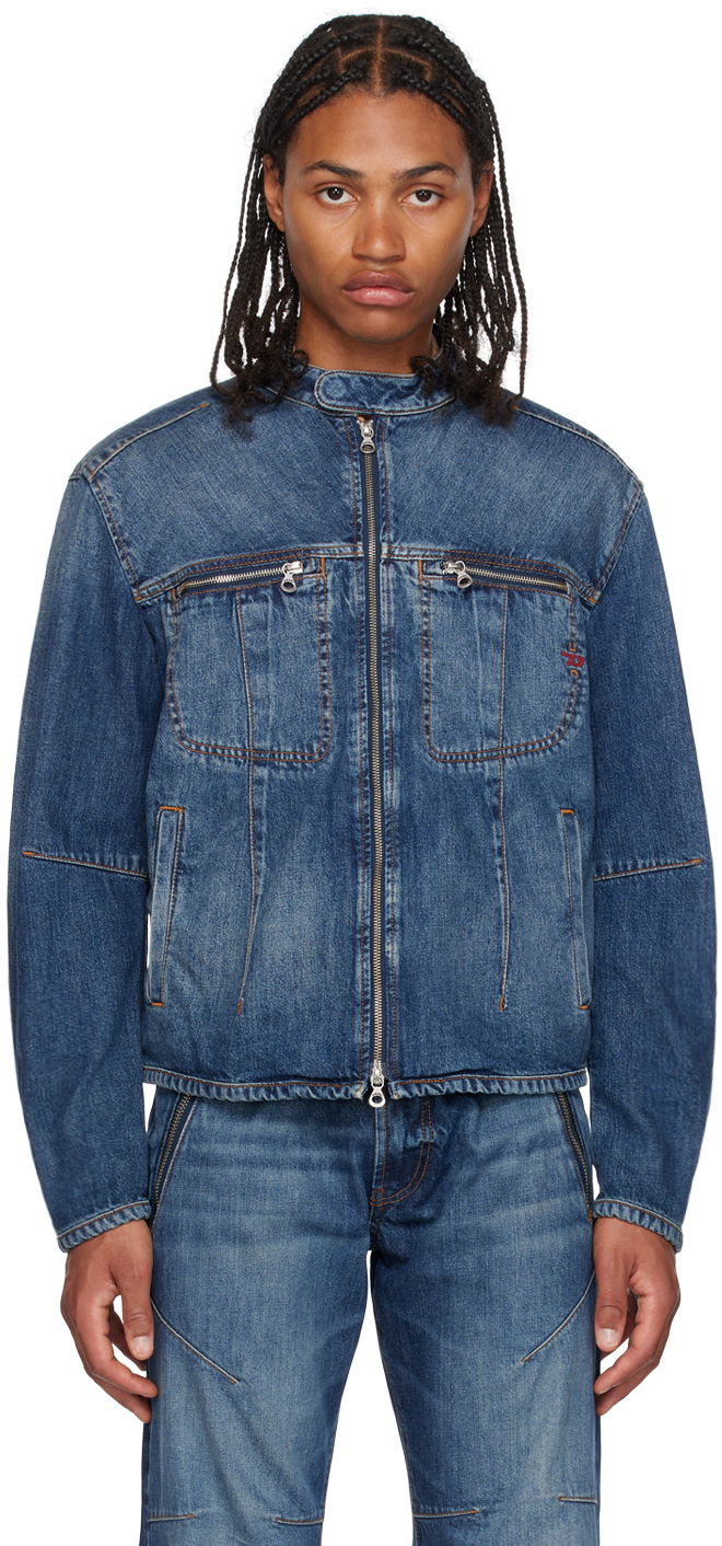 Jakke Diesel D-Barcy-Bk-S Denim Jacket Blå | A108280HJAW01, 0