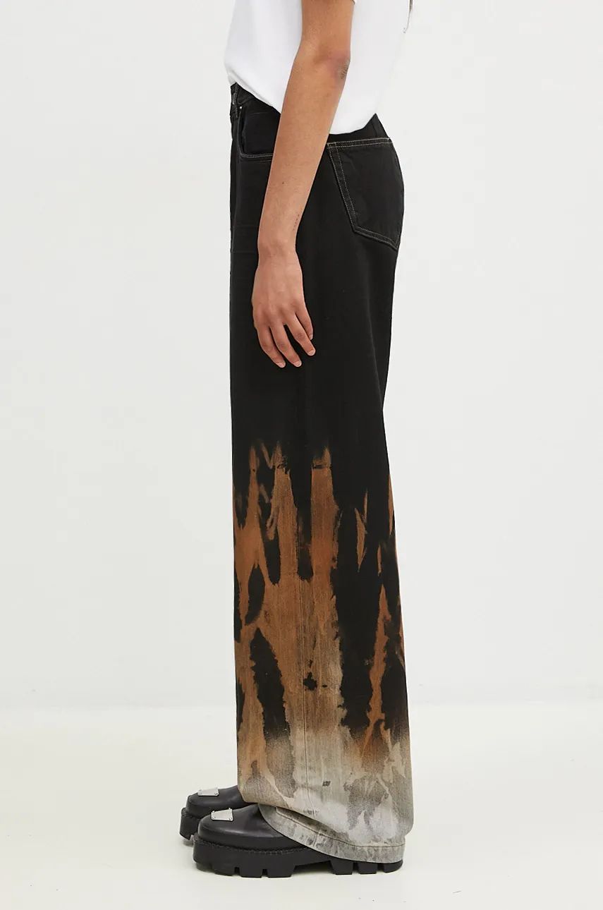 Jeans Rick Owens Geth High Waist Jeans Sort | DS02D2305.BSUN, 1