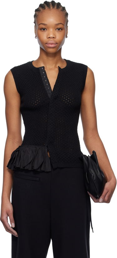 Sweater Maison Margiela MM6 Maison Margiela Detachable Ruffles Tank Top Sort | S52NC0347 M13082, 0