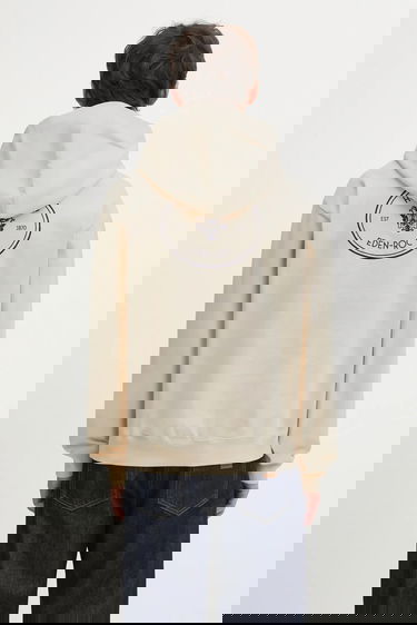 Sweatshirt Sporty & Rich Sporty & Rich Eden Crest Embroidered Hoodie Beige | ST07060666CR01, 4