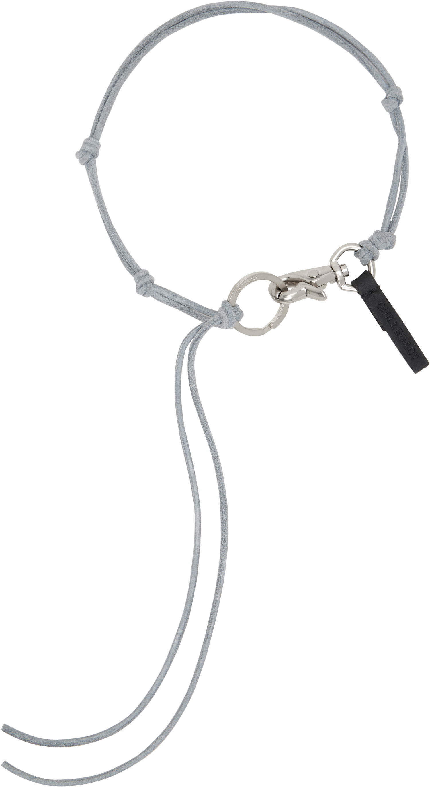Nøgleringe OUR LEGACY Our Legacy Ladon Suede Necklace Grå | A2238LBE, 0