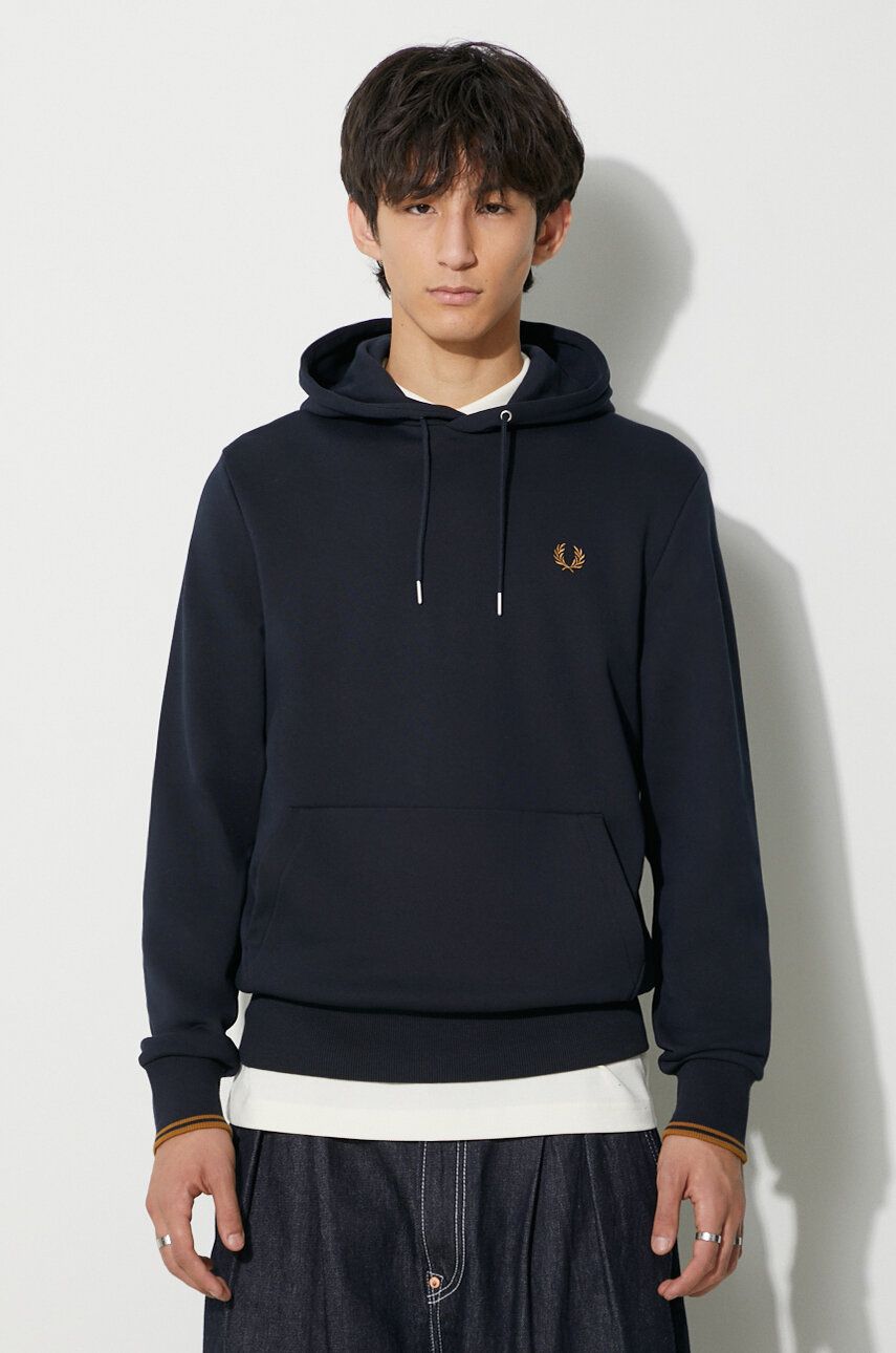 Sweatshirt Fred Perry Hoodie Blå | M2643.R63, 0