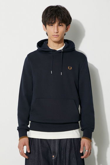 Sweatshirt Fred Perry Hoodie Blå | M2643.R63, 0