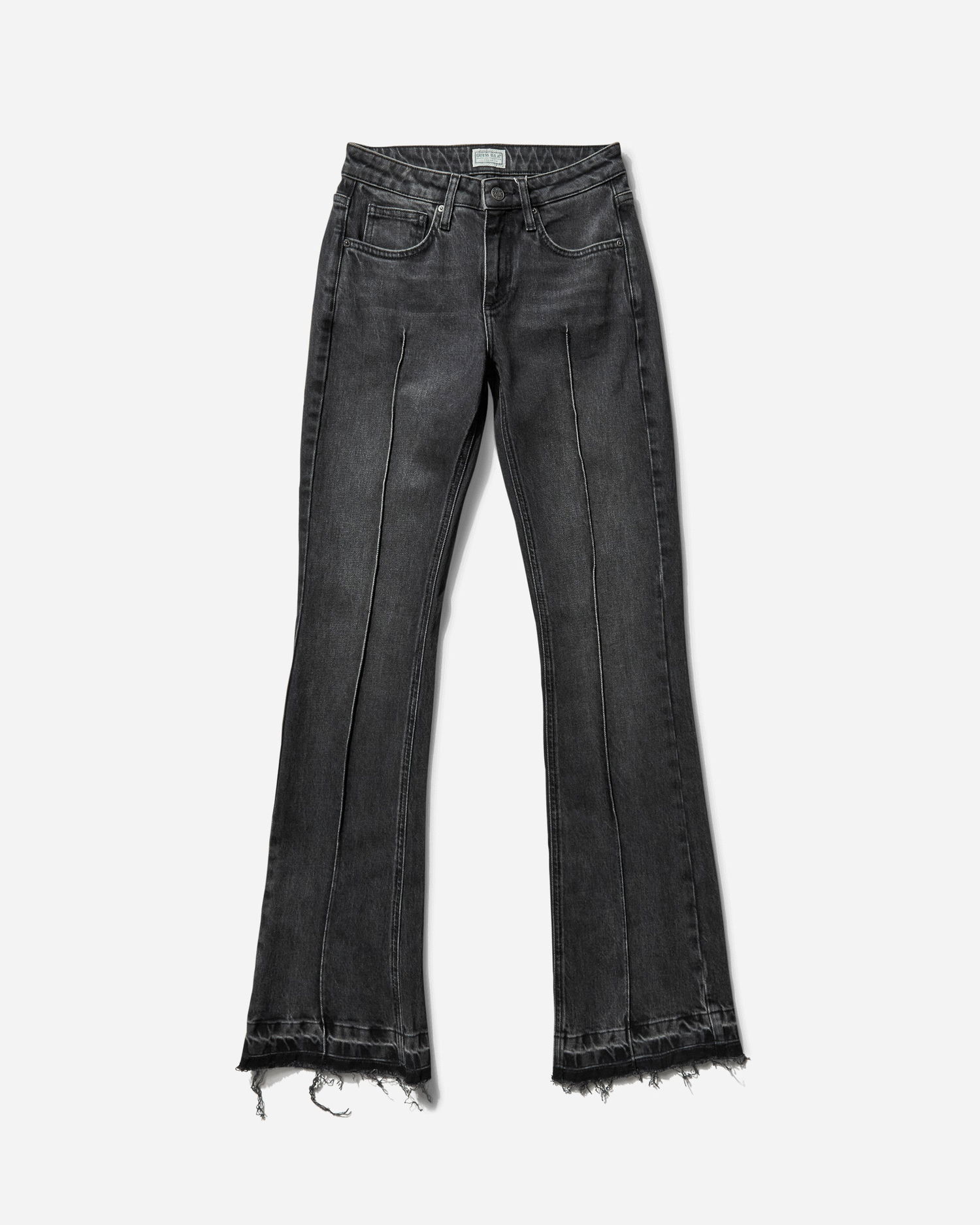 Jeans GUESS Women's Flare Denim Pants Black Sort | W4BU18D5AK1 GBS2, 1