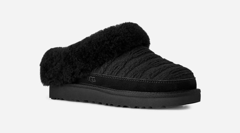 Sneakers og sko UGG Cabelle Knit Slippers Sort | 1174530-BLK, 1