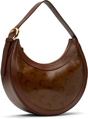 Håndtaske Marine Serre Marine Serre Airbrushed Leather Eclips Bag Brun | WBA020A CLEA0053, 1