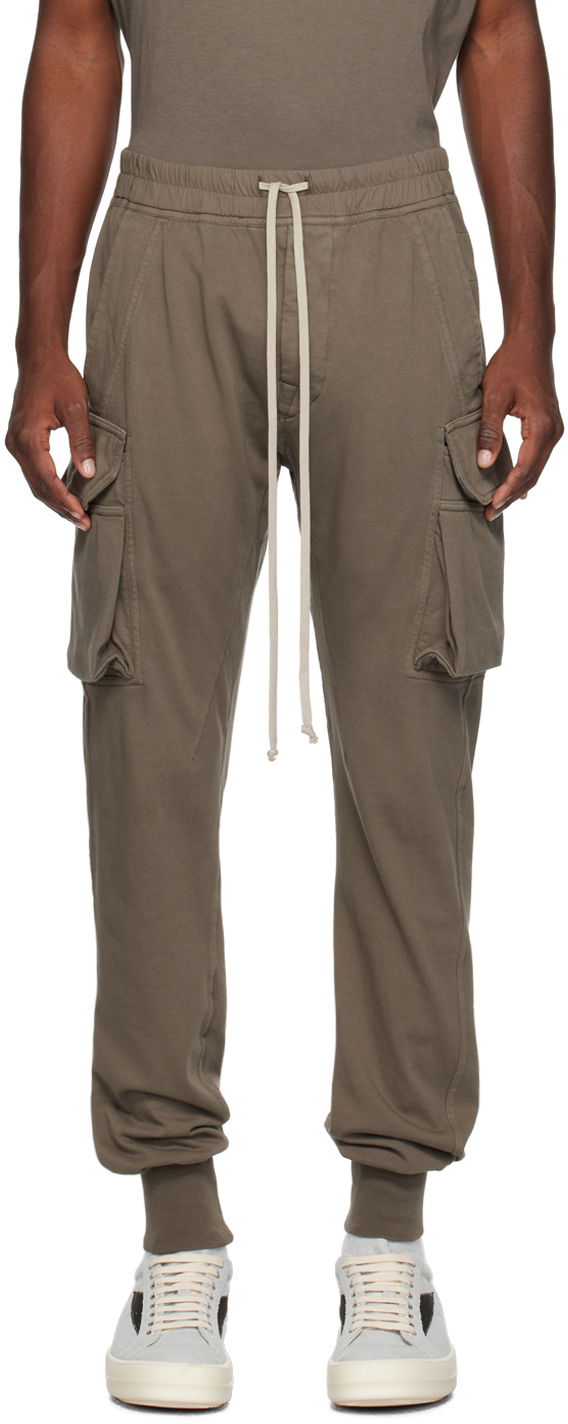 Cargo bukser Rick Owens DRKSHDW Mastodon Cut Cargo Pants Grøn | DU02C5386 RIG, 0