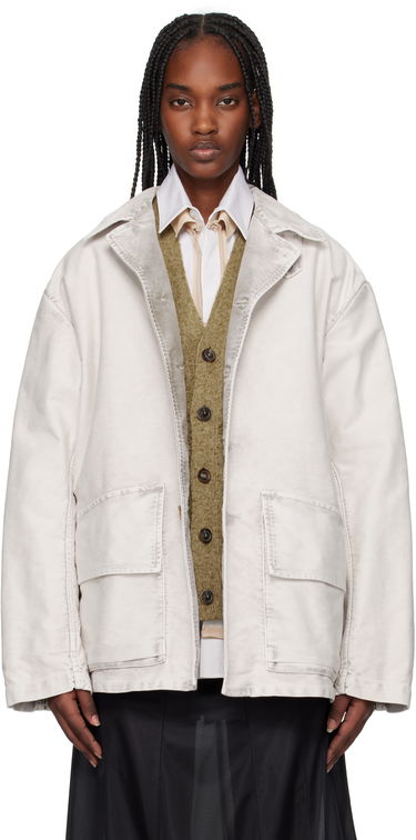 Jakke Maison Margiela Maison Margiela Sports Jacket Hvid | S50AM0638 S76543, 0
