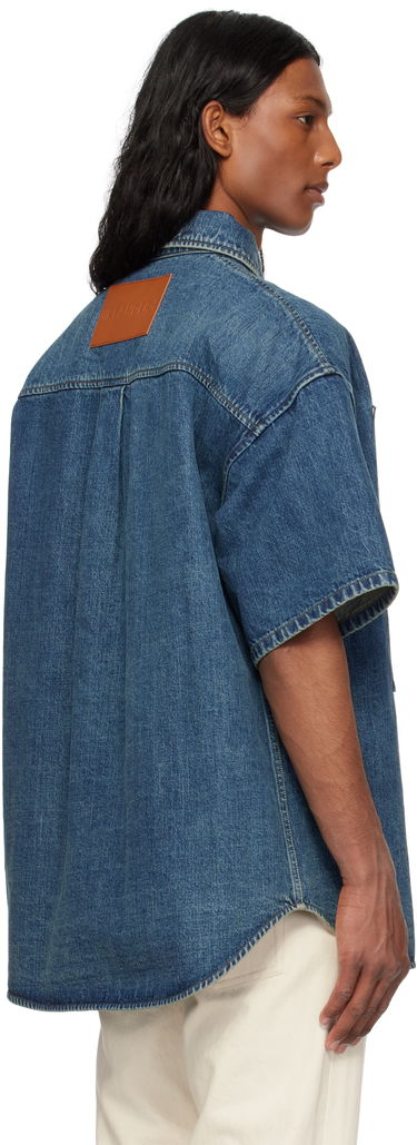 Skjorte Jil Sander Jil Sander Patch Pocket Denim Overshirt Blå | J47DL0168_J45291, 2