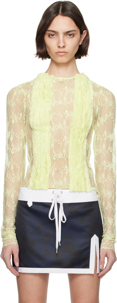 Tanktop Collina Strada Collina Strada Dandelion Lace Top Gul | XX3074, 0