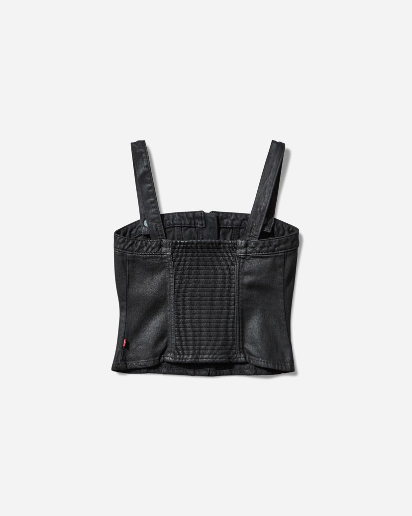 Crop top Levi's Sculpted Bustier Top Sort | 001W4 0004