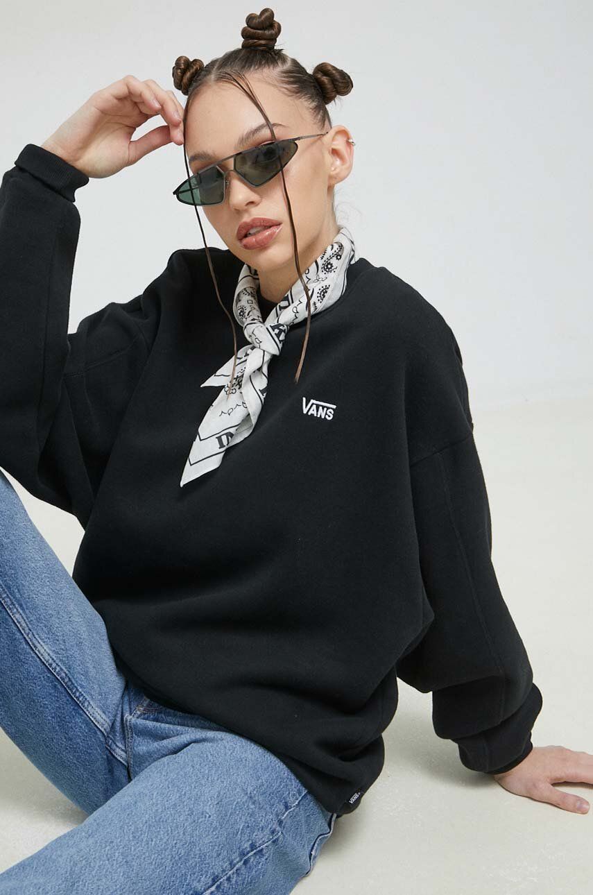 Sweatshirt Vans Crewneck Sort | VN000458BLK1, 0