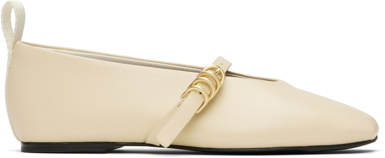 Sneakers og sko rag & bone rag & bone Spire Mary Jane Ballerina Flats Beige | WFF24HF1007LE07, 0