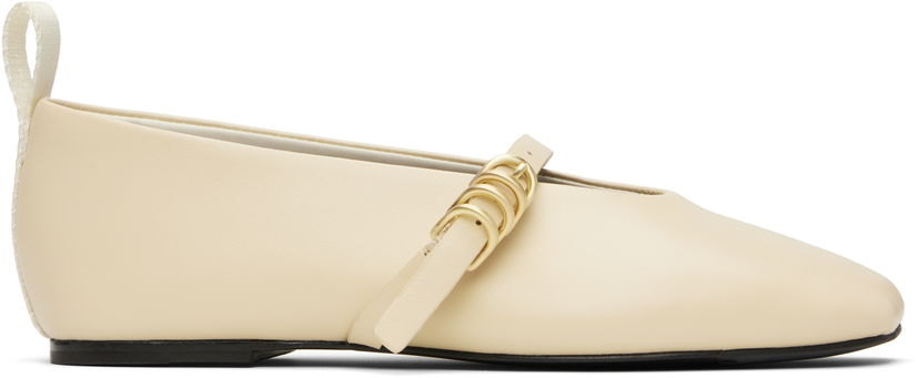 Sneakers og sko rag & bone rag & bone Spire Mary Jane Ballerina Flats Beige | WFF24HF1007LE07