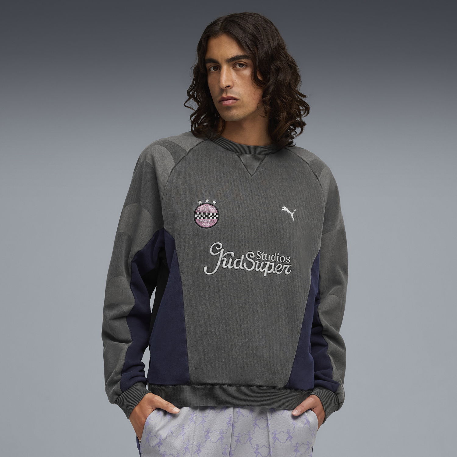 Sweatshirt Puma Puma x KidSuper Studios Men's Sweatshirt Grå | 632364_01, 1