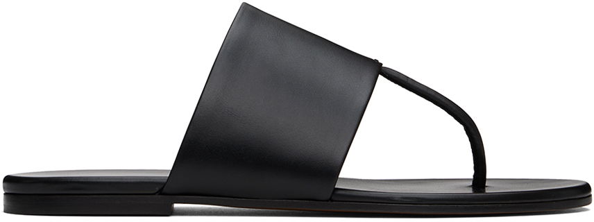 Tøj The Row The Row Signum Thong Sandals Sort | F1534-L57, 0