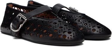 Skopleje Alaïa ALAÏA Vienne Laser Cut Ballerina Flats Hvid | AA3A029CK216, 3